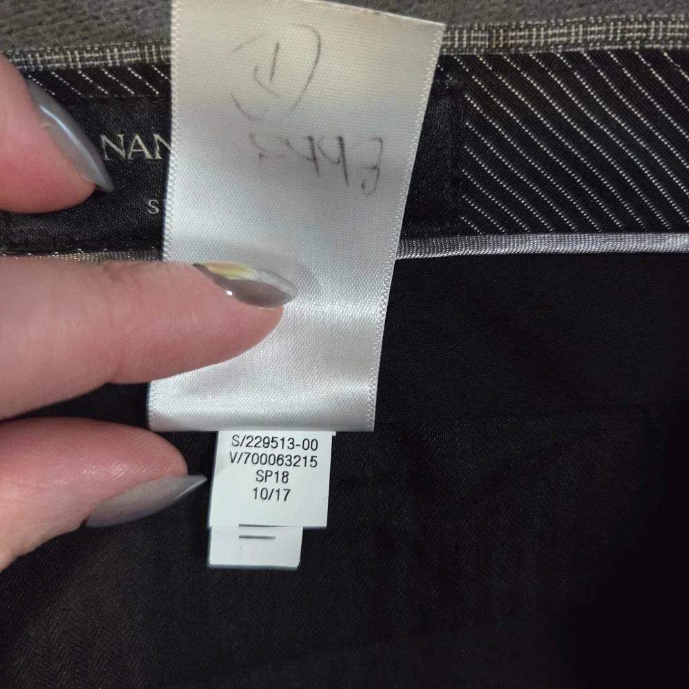 Banana Republic Dress Pants Mens 38x30 Gray Standard Fit Micro Pattern